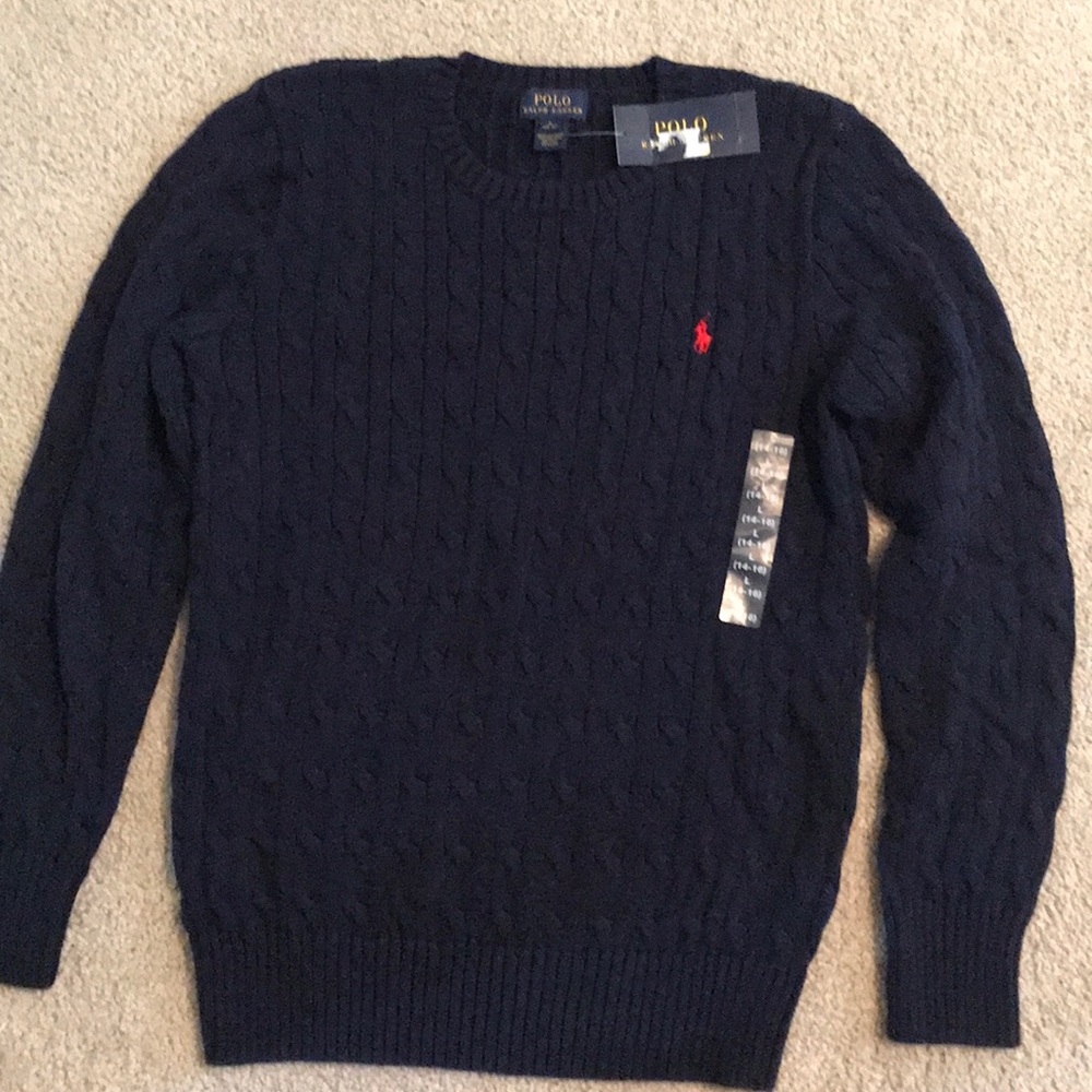 Boys Ralph Lauren cable-knit sweater